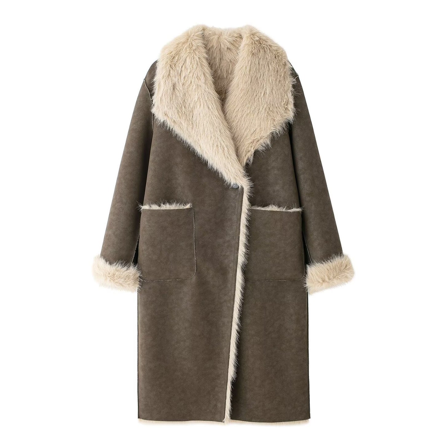 Reversible Double-Faced Long Overcoats