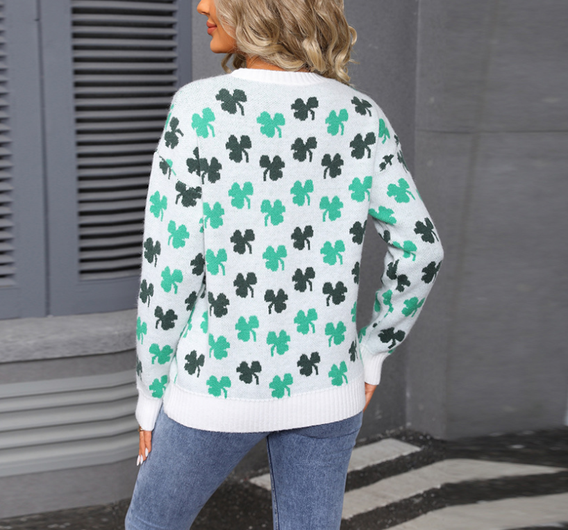 Clover Round-Neck Sweaters