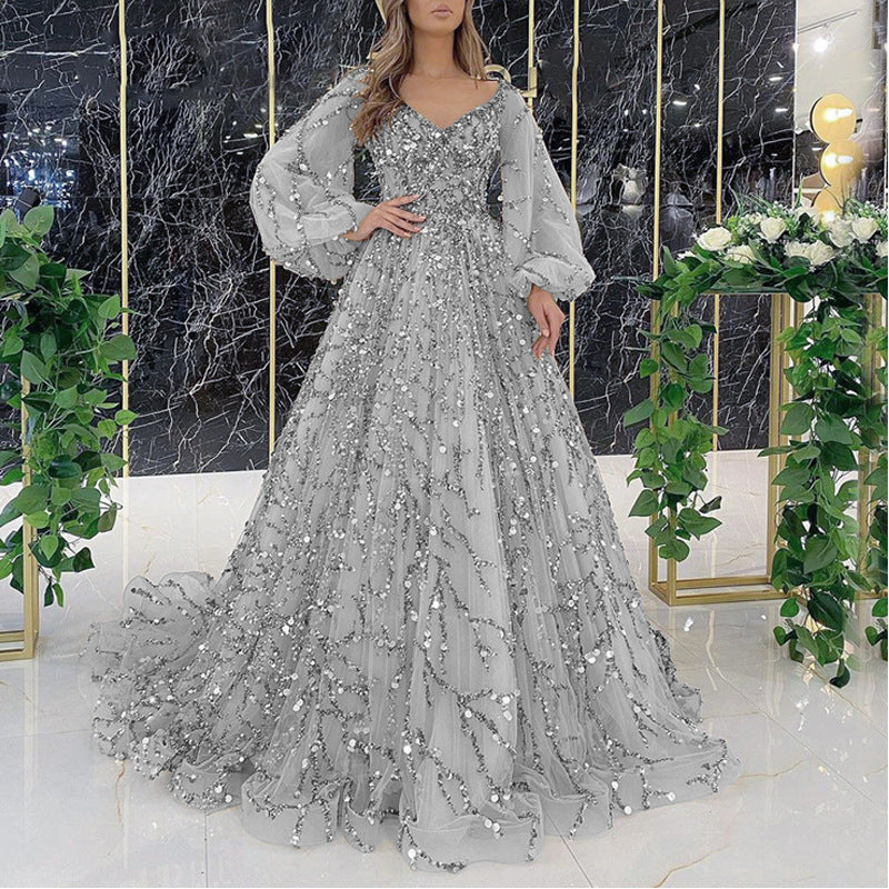 Beaded Queen of Aura Maxi Dresses
