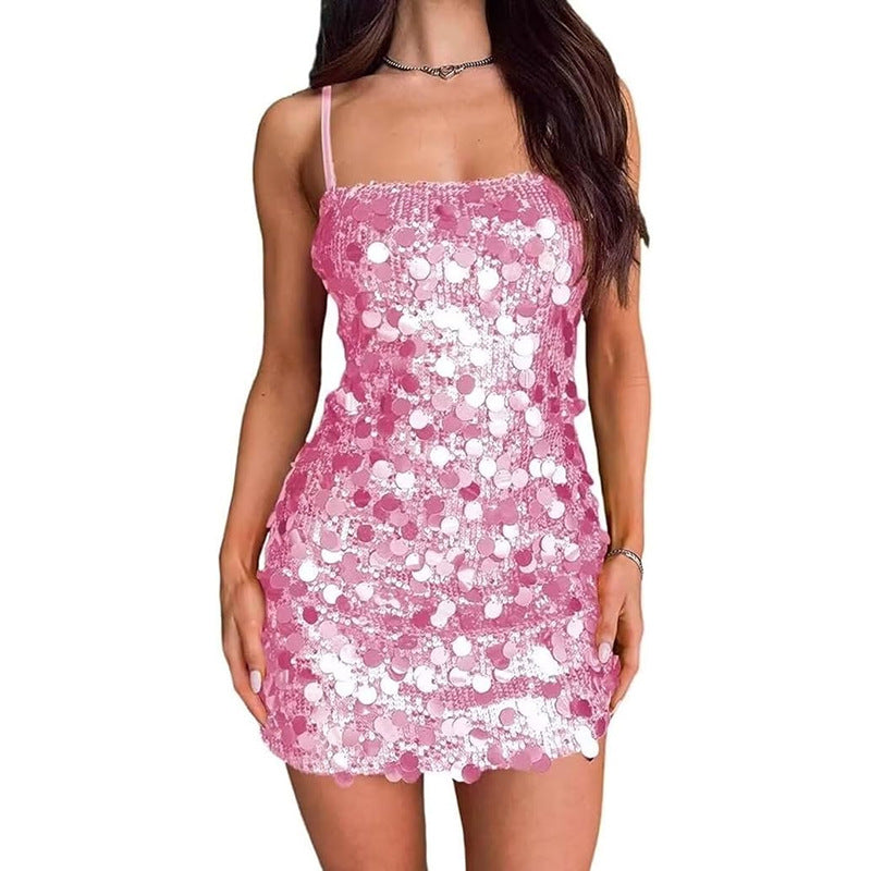 Sequin Strapless Dresses
