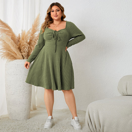 Flattering Oversized Long-Sleeve Dresses