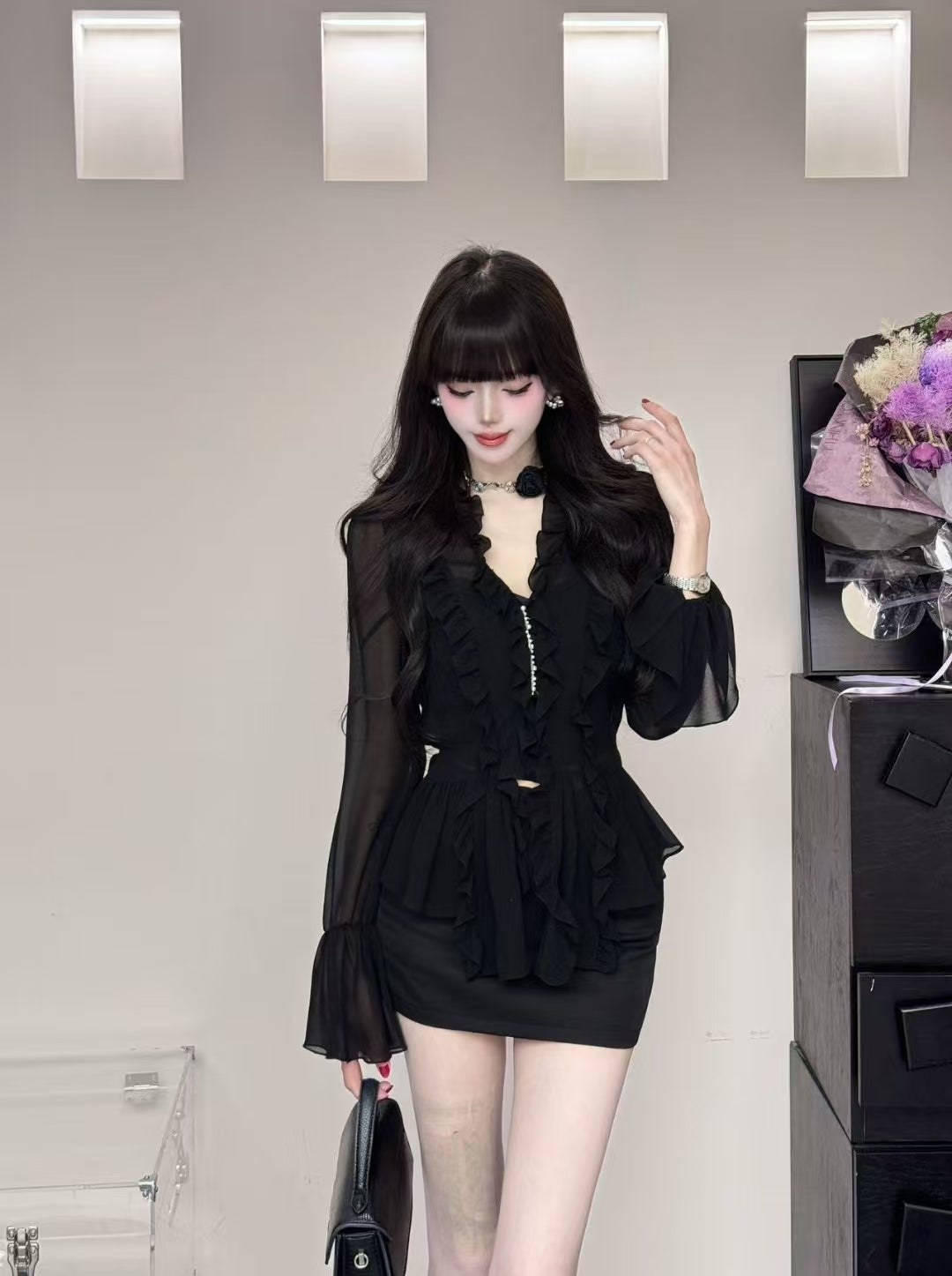 Sweet Lace Patchwork Slim Fit Dresses