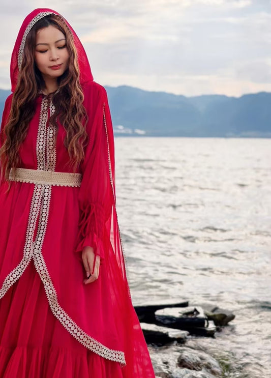 Red Hooded Dresses