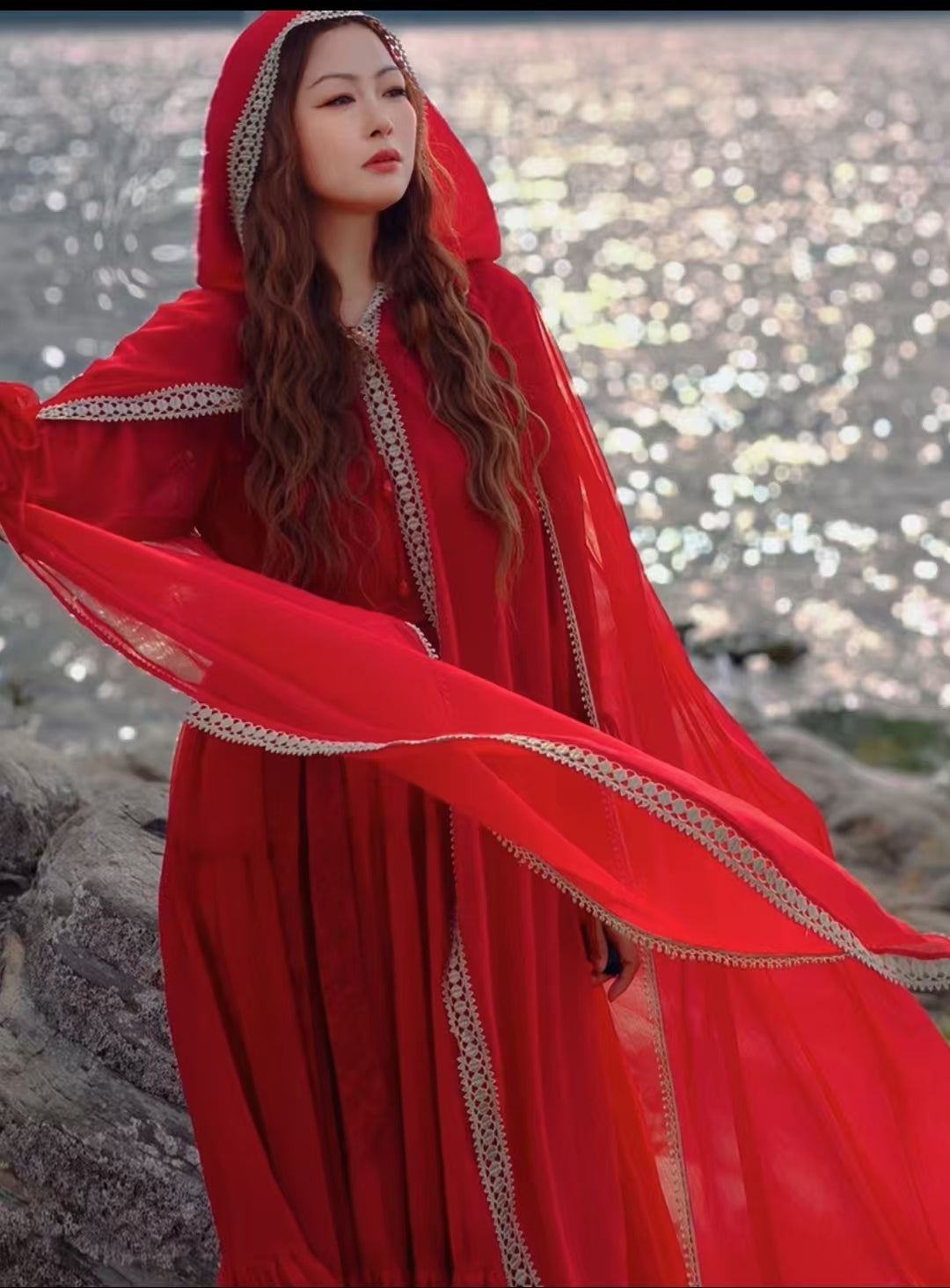 Red Hooded Dresses