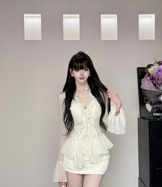 Sweet Lace Patchwork Slim Fit Dresses