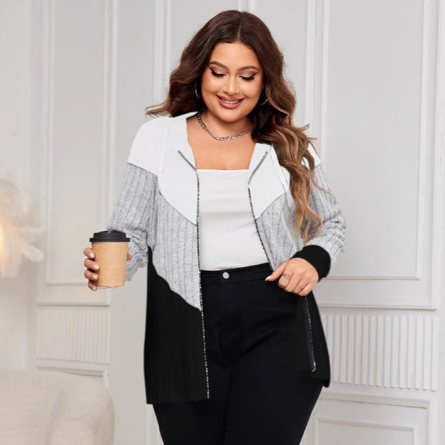 Striped Oversized Cardigan Jacket