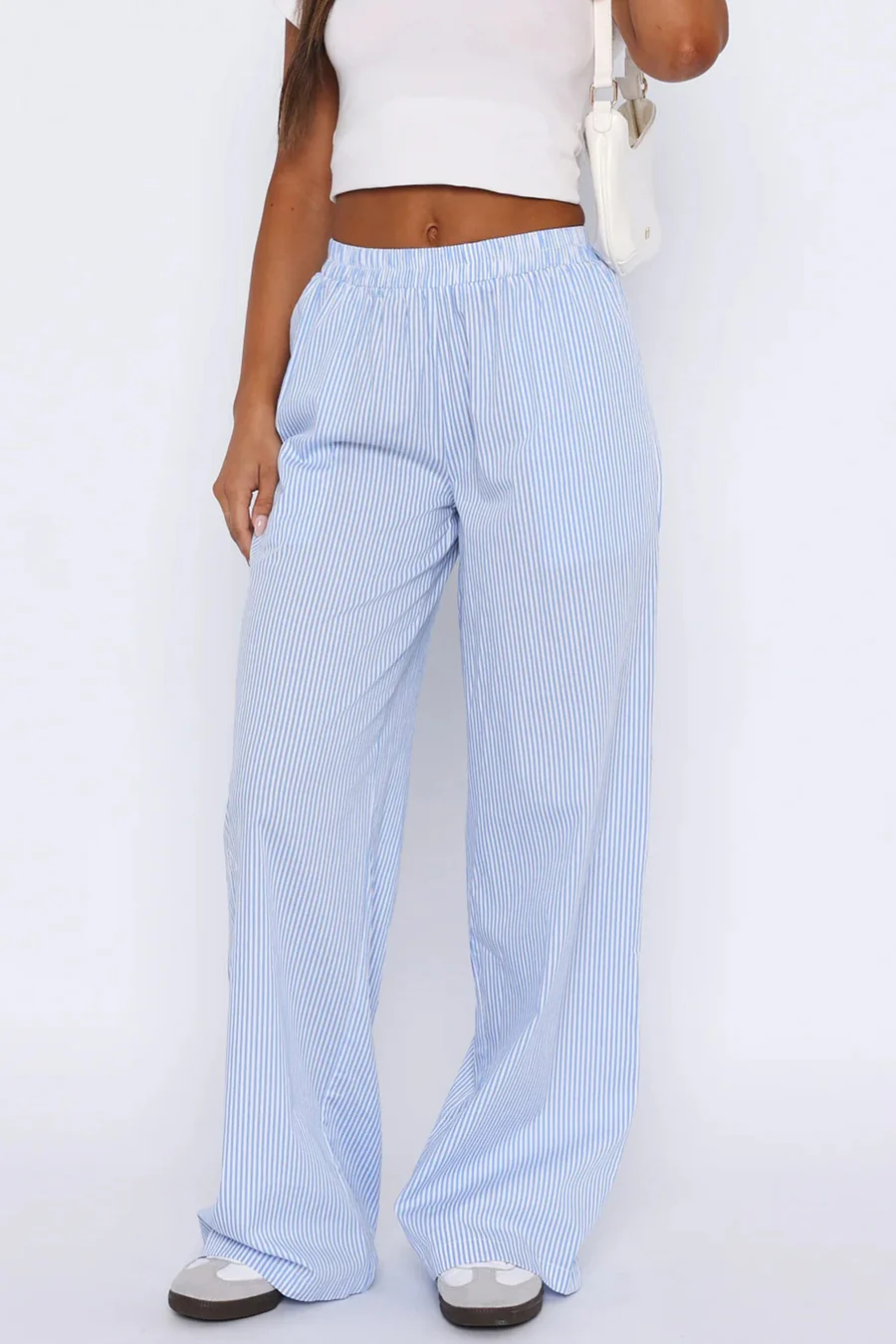 Striped Wide Leg Loose Trousers