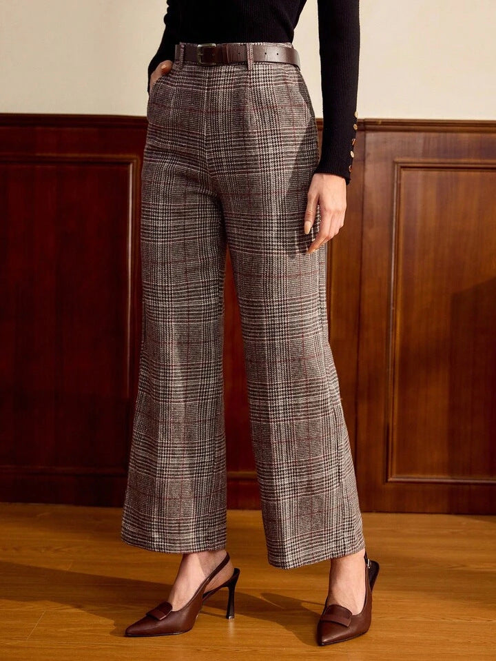 High-Waisted Straight-Leg Riding Pants