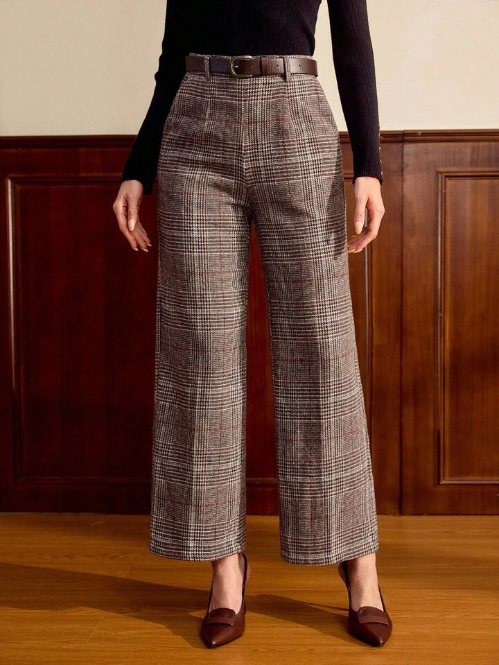 High-Waisted Straight-Leg Riding Pants