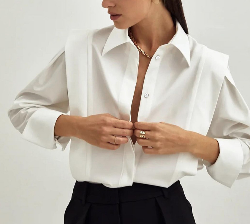 Straight-Shoulder Shirts