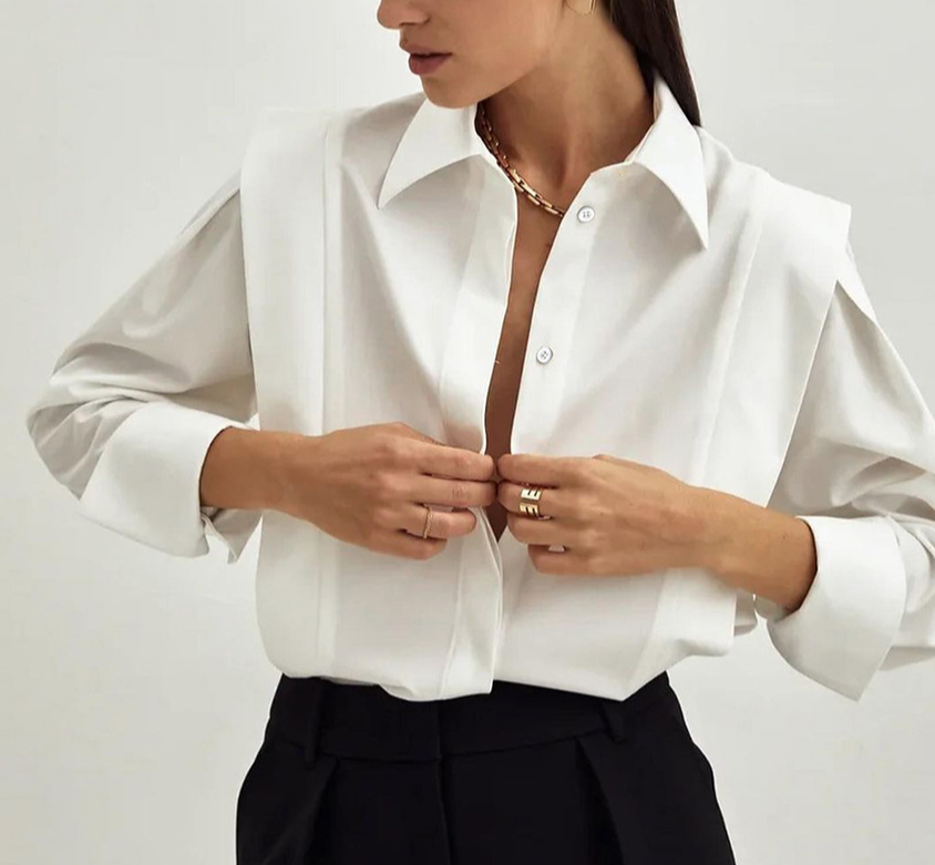 Straight-Shoulder Shirts