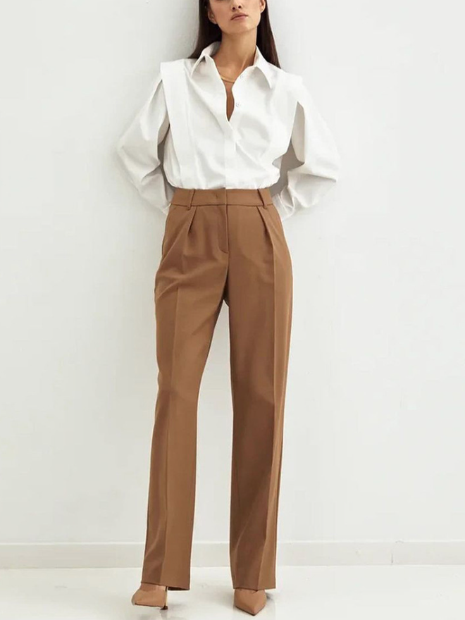 Straight-Shoulder Shirts