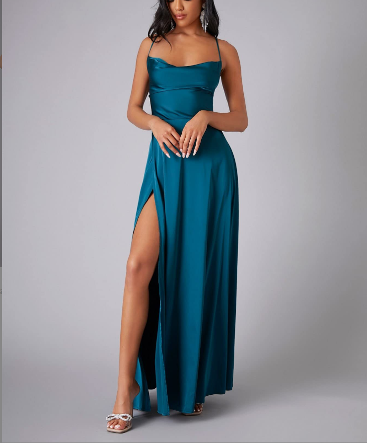 Strapless Waist-Defining Evening Dresses
