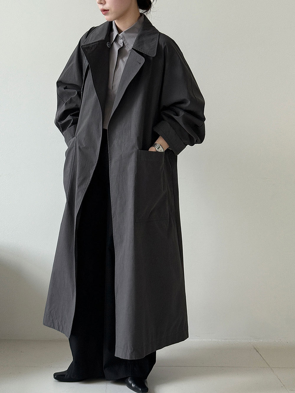 Large-pocket Trench Coats