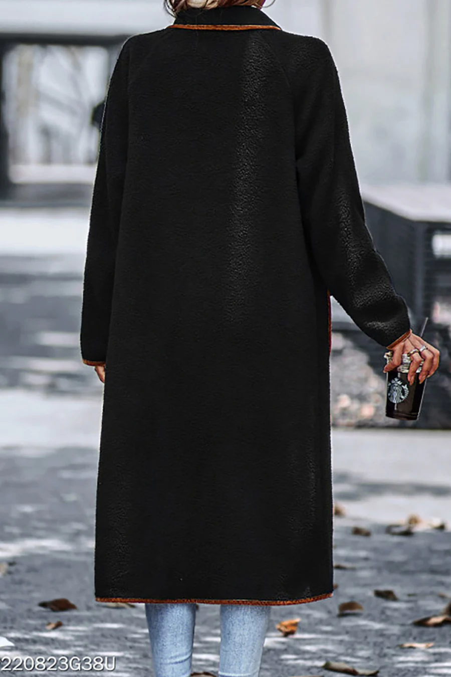 Lapel Pocketed Plush Cardigans