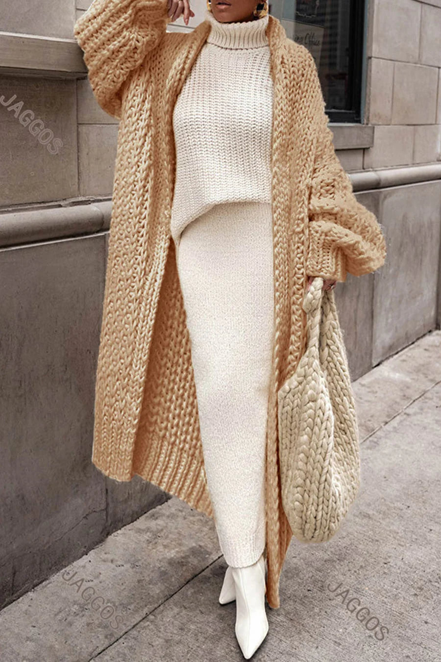 Openwork Chunky Knit Cardigans