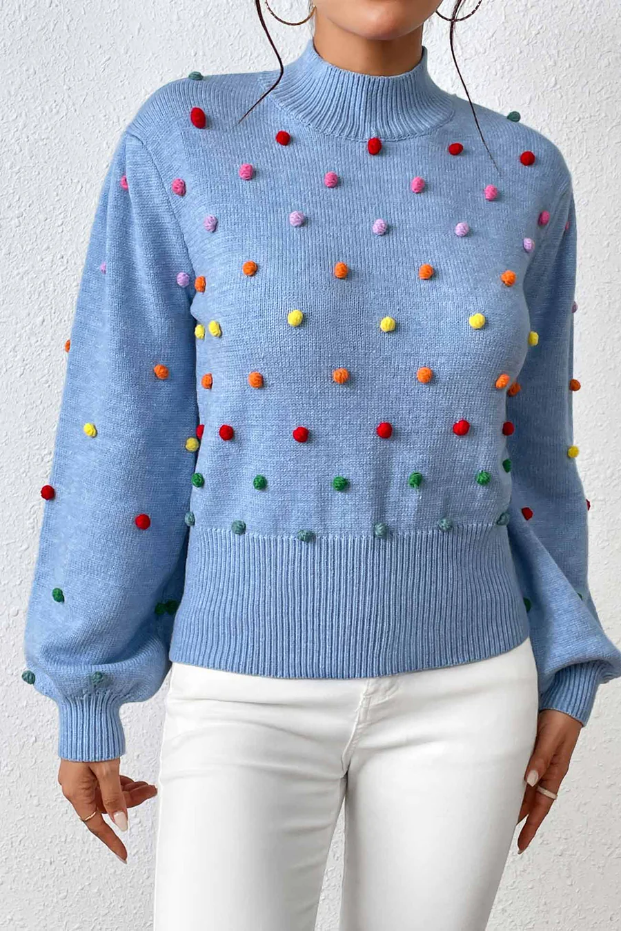 Colorful Yarn Ball Pullover Sweaters