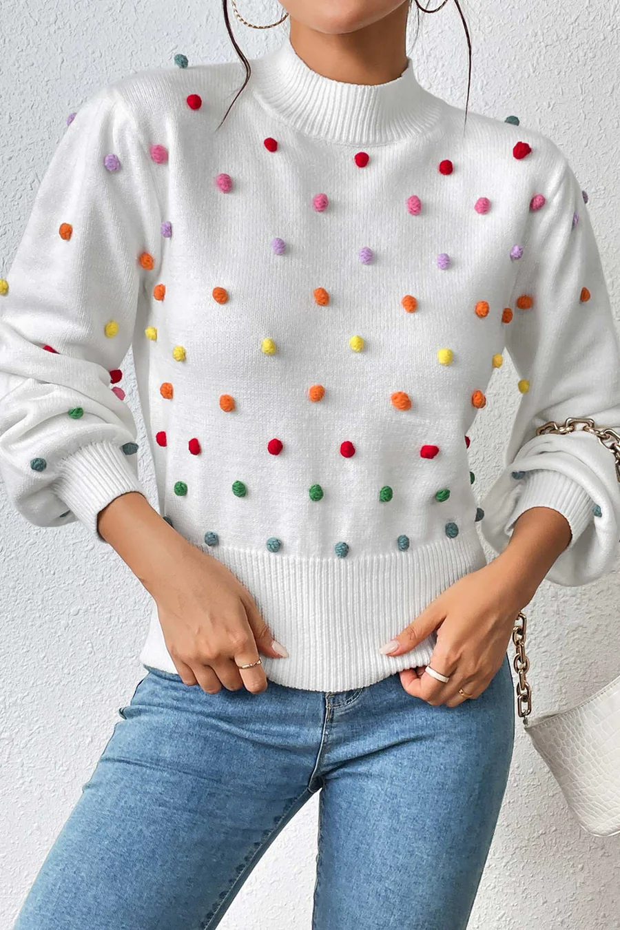 Colorful Yarn Ball Pullover Sweaters