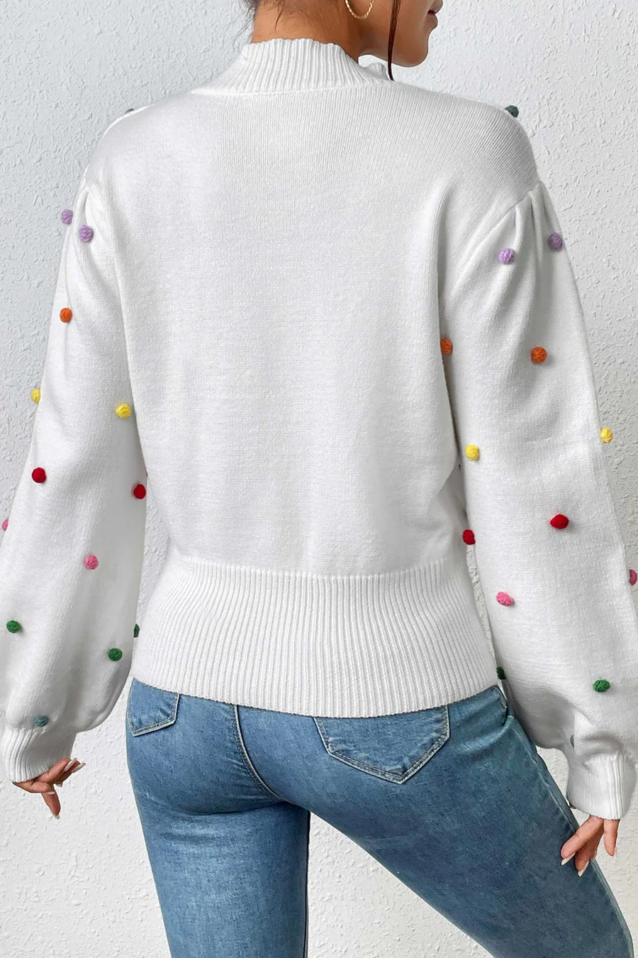 Colorful Yarn Ball Pullover Sweaters