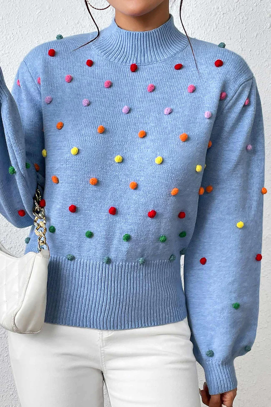 Colorful Yarn Ball Pullover Sweaters