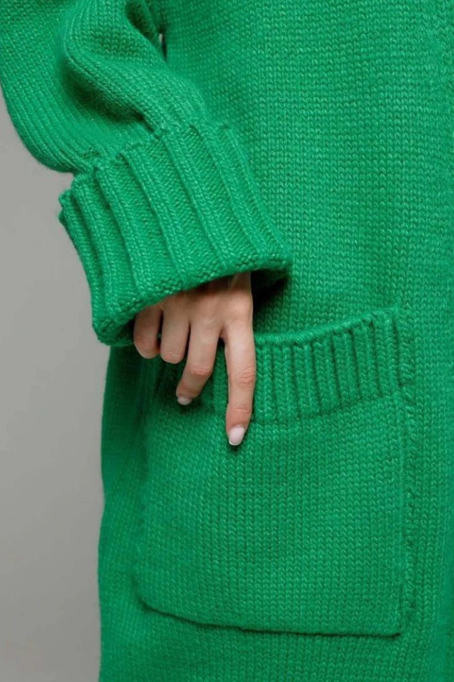 Open Front Pocketed Long Cardigans