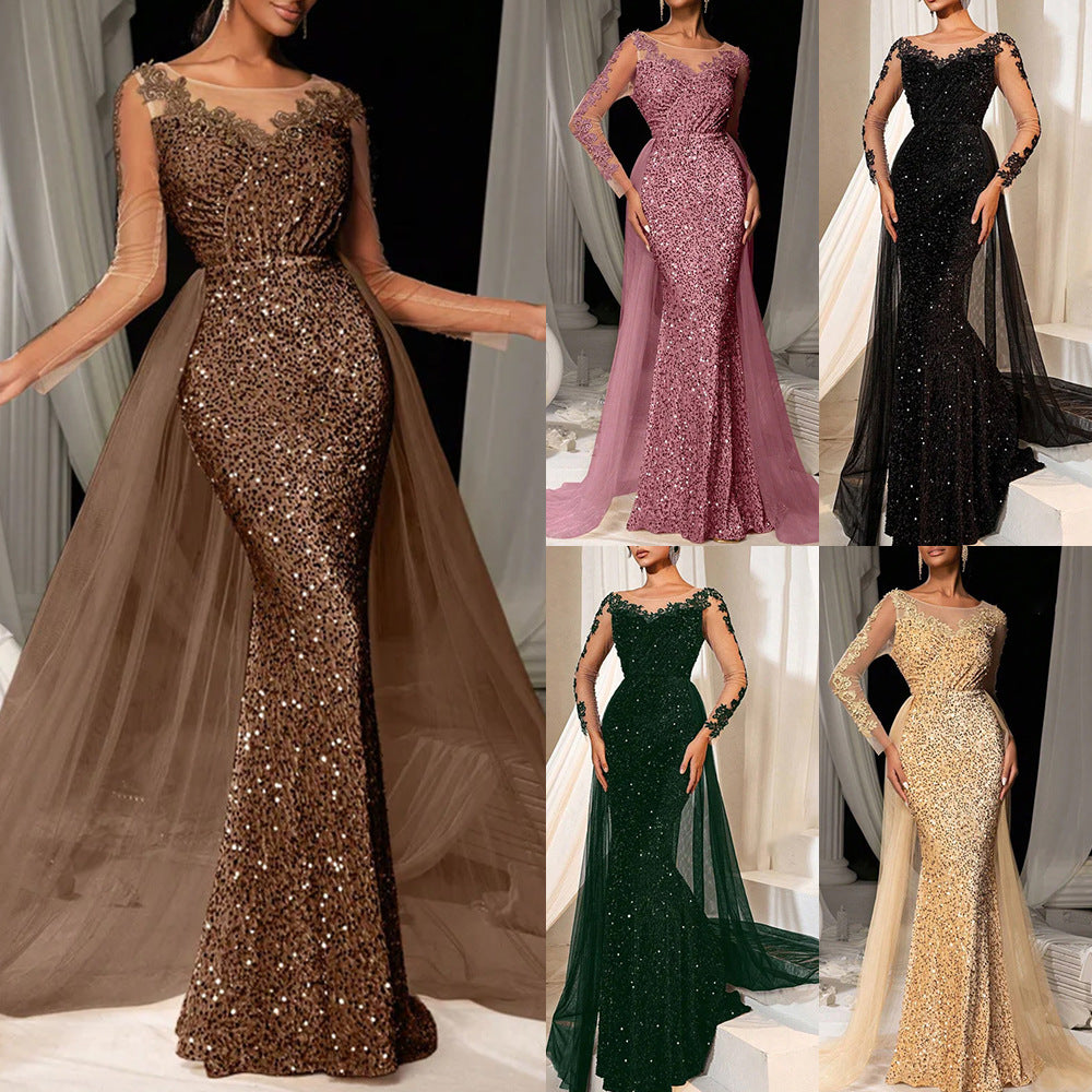 Lace and Sequined Party Dresses