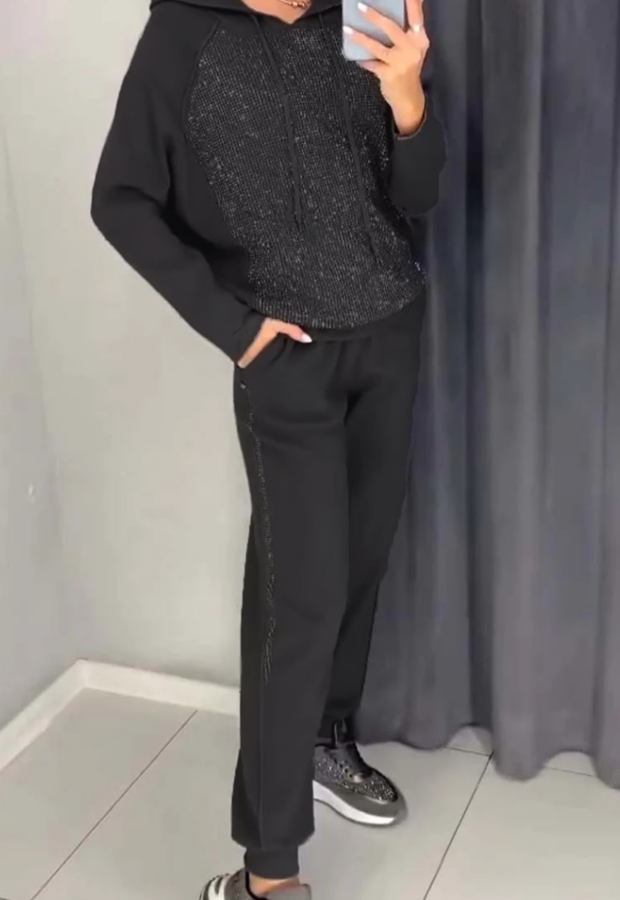 Hooded Rhinestone Sets