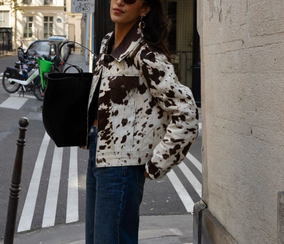 Casual Contrast-Color Printed Wool Jackets