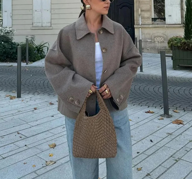 Shirt-collar Wool Jackets