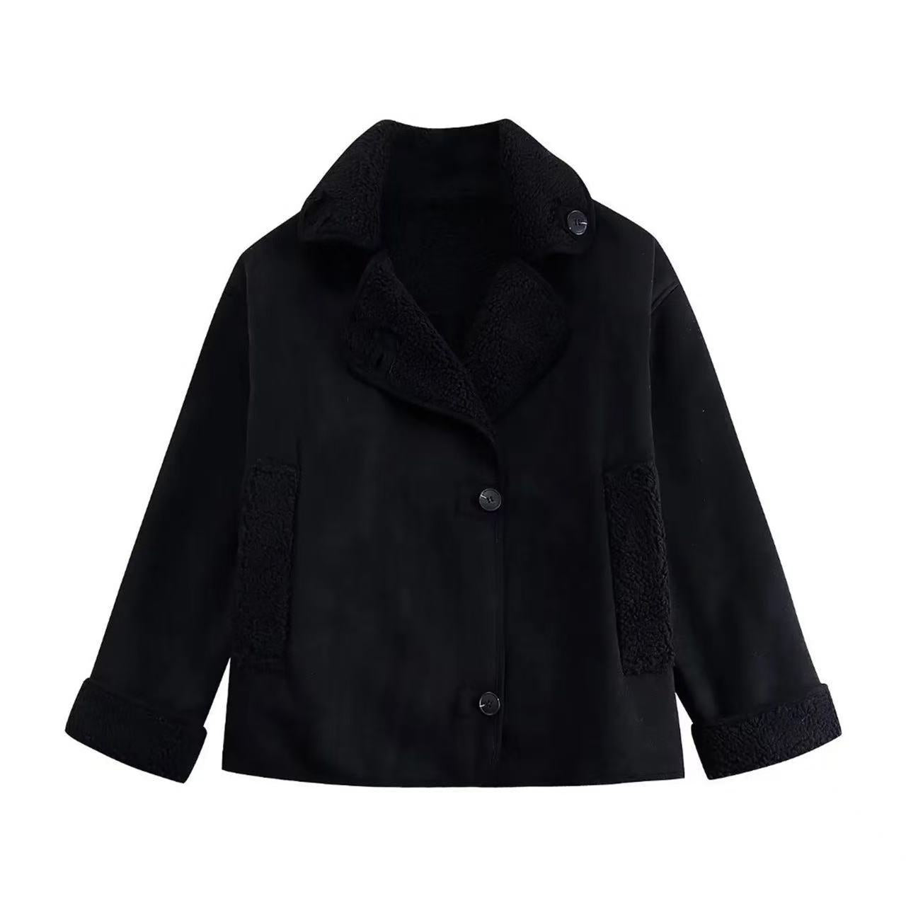 Suede Fleece-Lined Warm All-in-One Coats