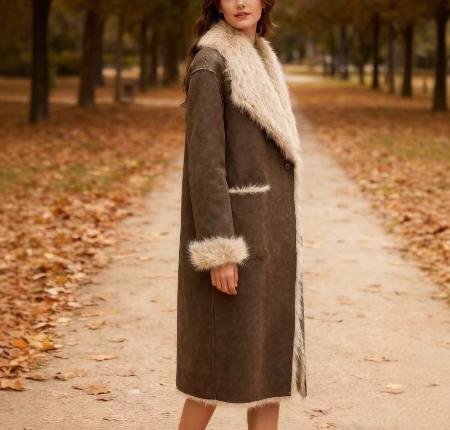 Reversible Double-Faced Long Overcoats