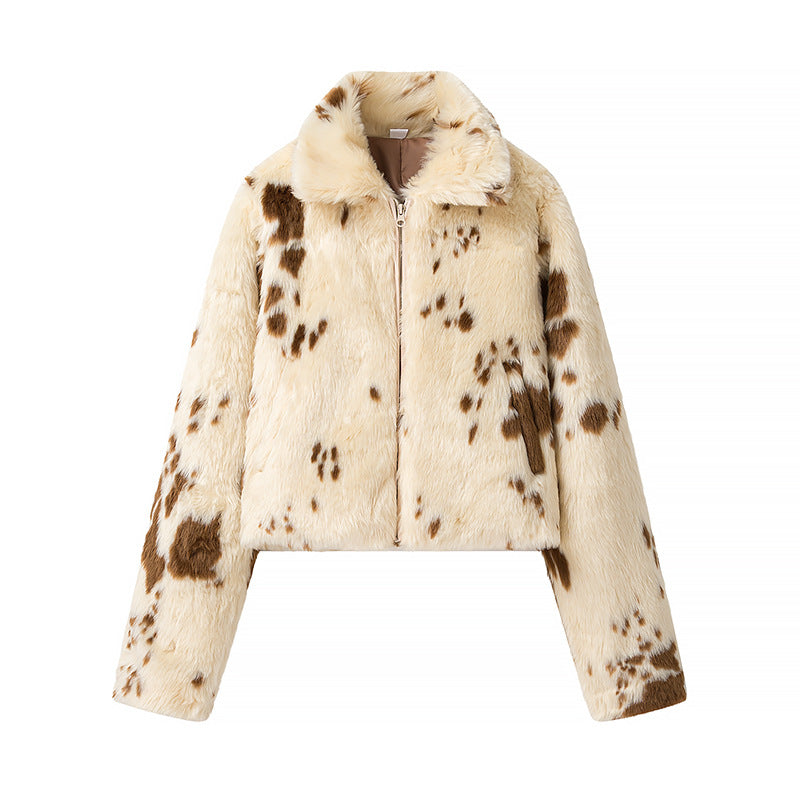 Leopard-Print Fur-Lined Coats