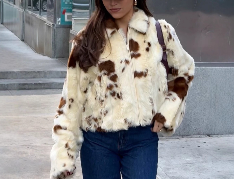 Leopard-Print Fur-Lined Coats