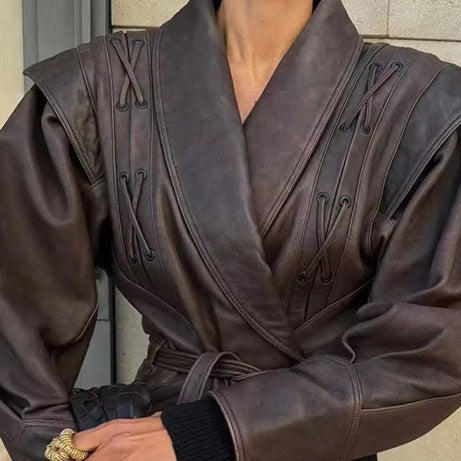 Belted Leather Jackets