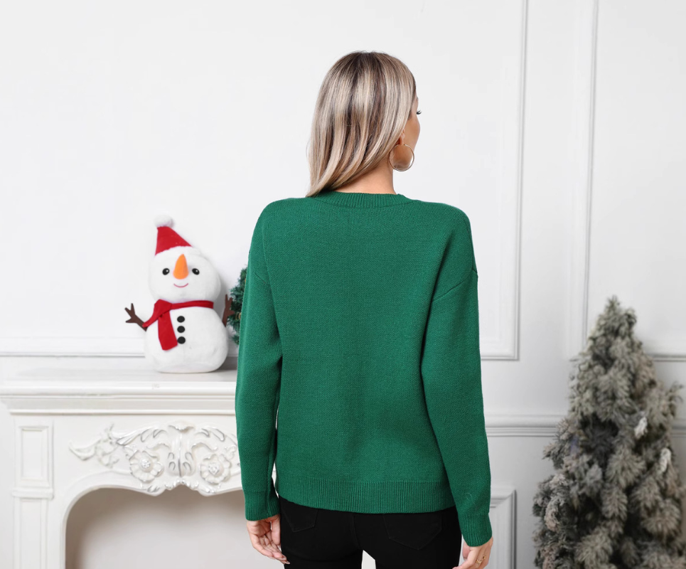 Cartoon Deer Christmas Sweaters