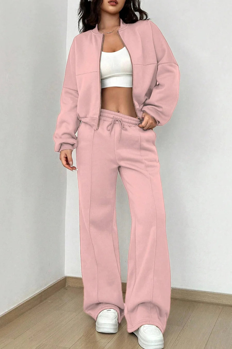 Kairoe Collarless‌ Cardigan Outfit Sets