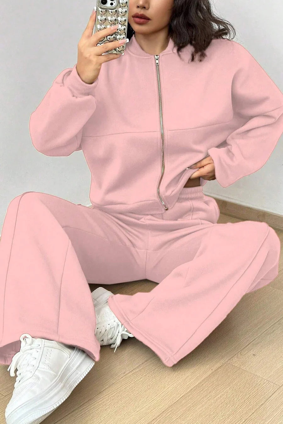 Kairoe Collarless‌ Cardigan Outfit Sets