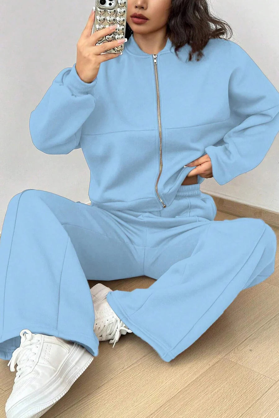 Kairoe Collarless‌ Cardigan Outfit Sets