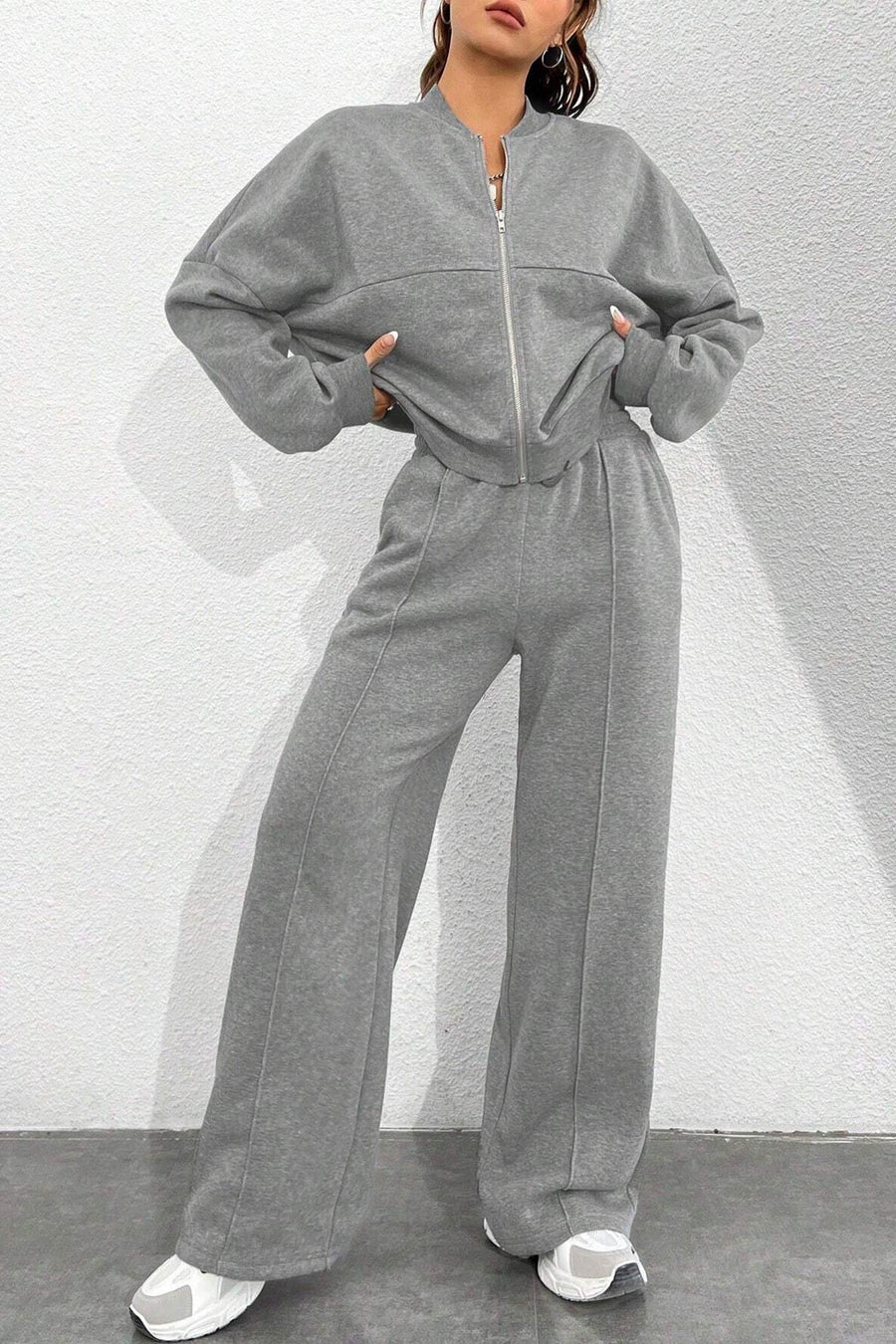 Kairoe Collarless‌ Cardigan Outfit Sets