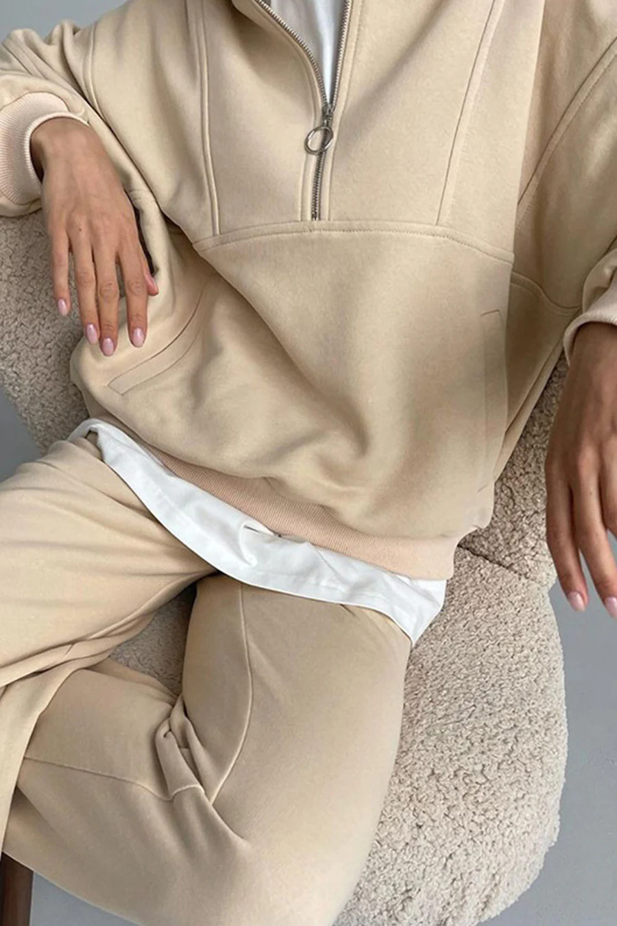 Kairoe Stand Neck Sweatshirt Suits