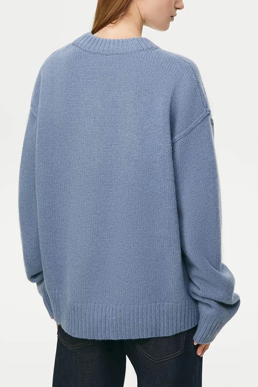 Round Neck Solid Color Pullover Sweaters