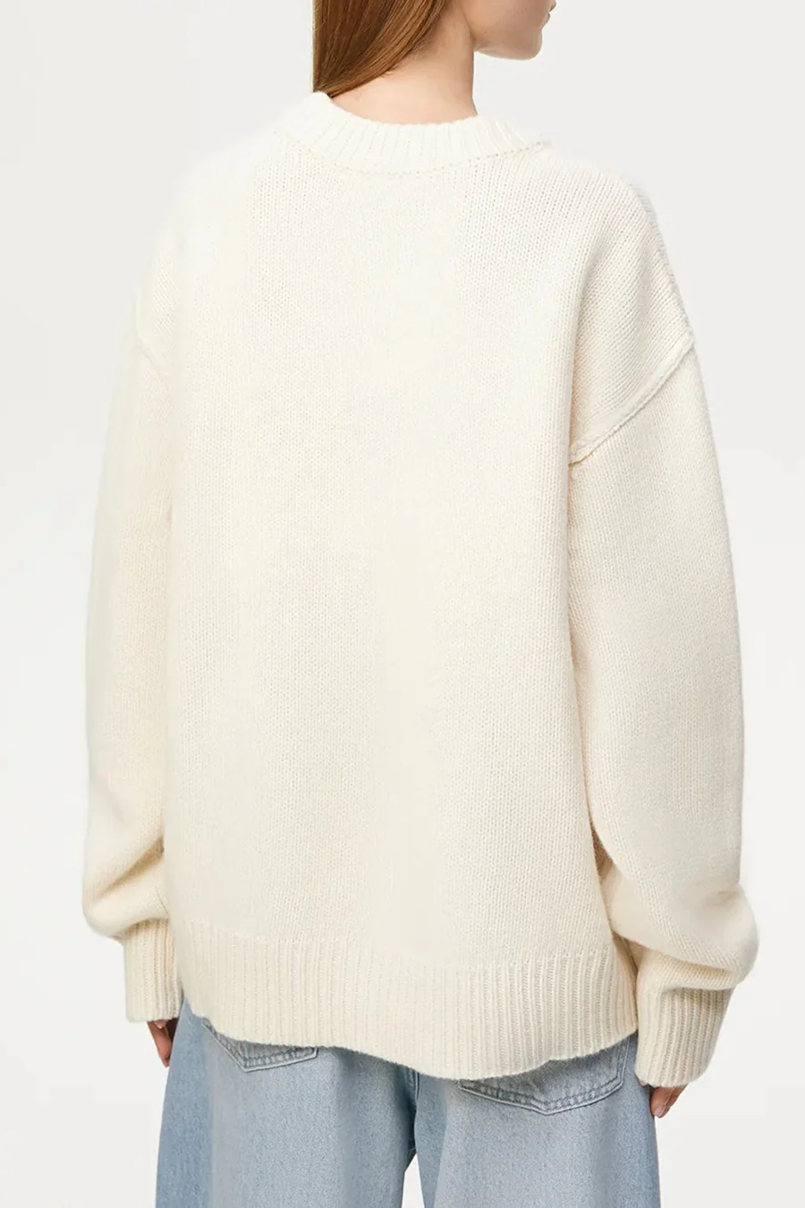 Round Neck Solid Color Pullover Sweaters