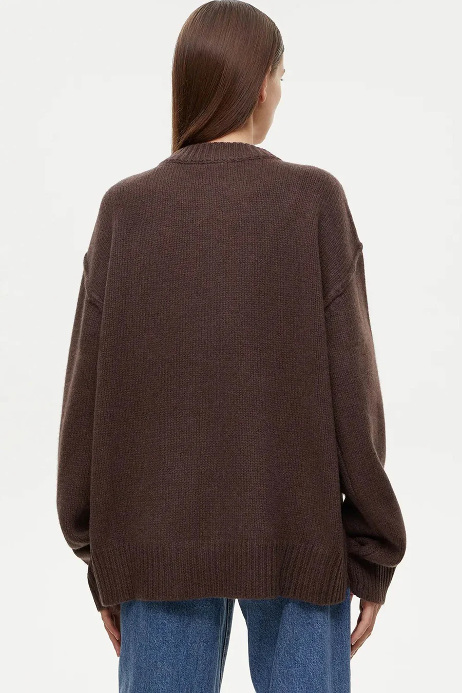 Round Neck Solid Color Pullover Sweaters