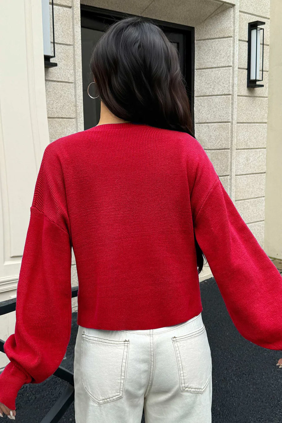 Candy Color Long Sleeve Knitted Cardigans