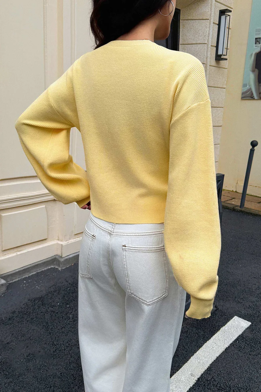 Candy Color Long Sleeve Knitted Cardigans