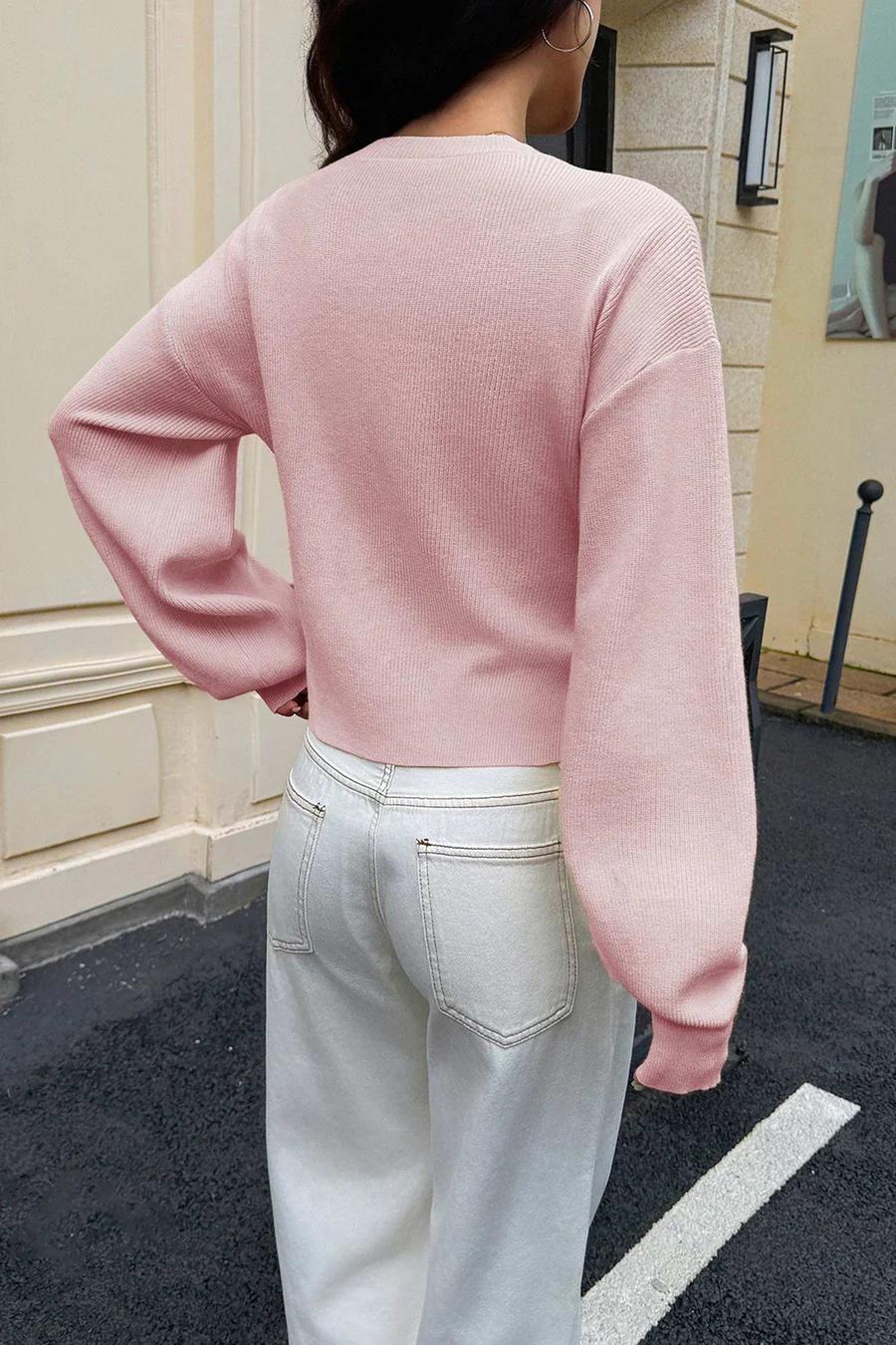 Candy Color Long Sleeve Knitted Cardigans