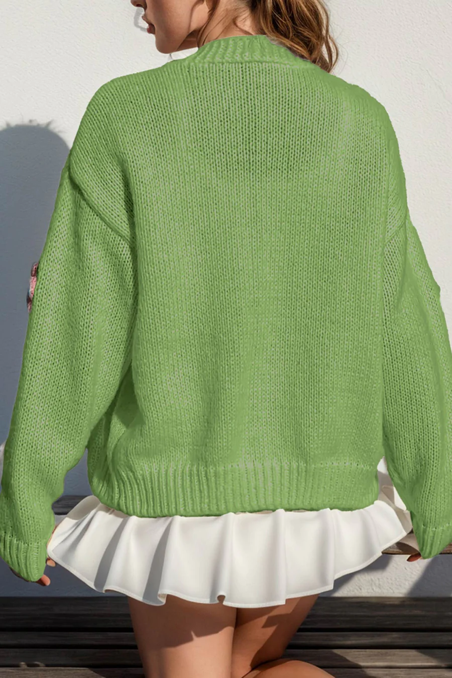 Floral Crochet Button-deon Cardigans